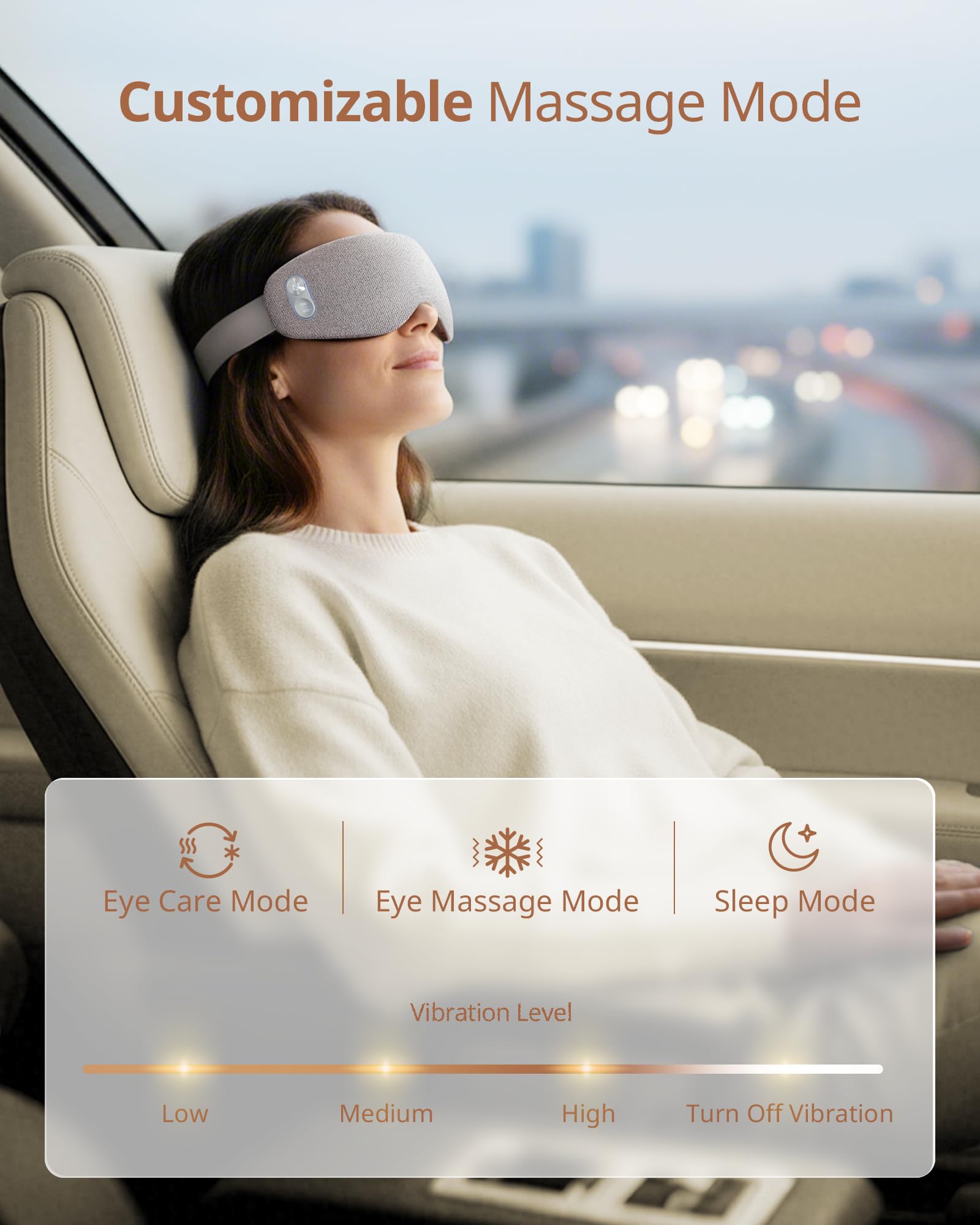 ibreo eye massager USB-C charging provides up to 150 minutes of use