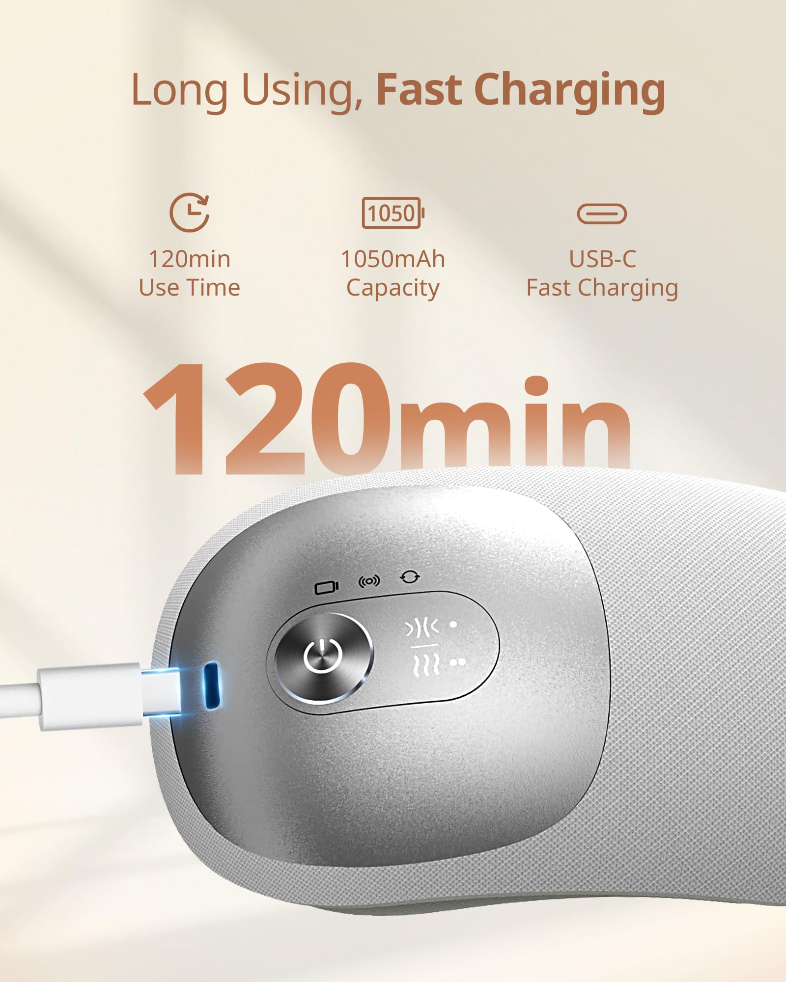 ibreo Ultra Light Eye Massager with Bluetooth music for a calming experience