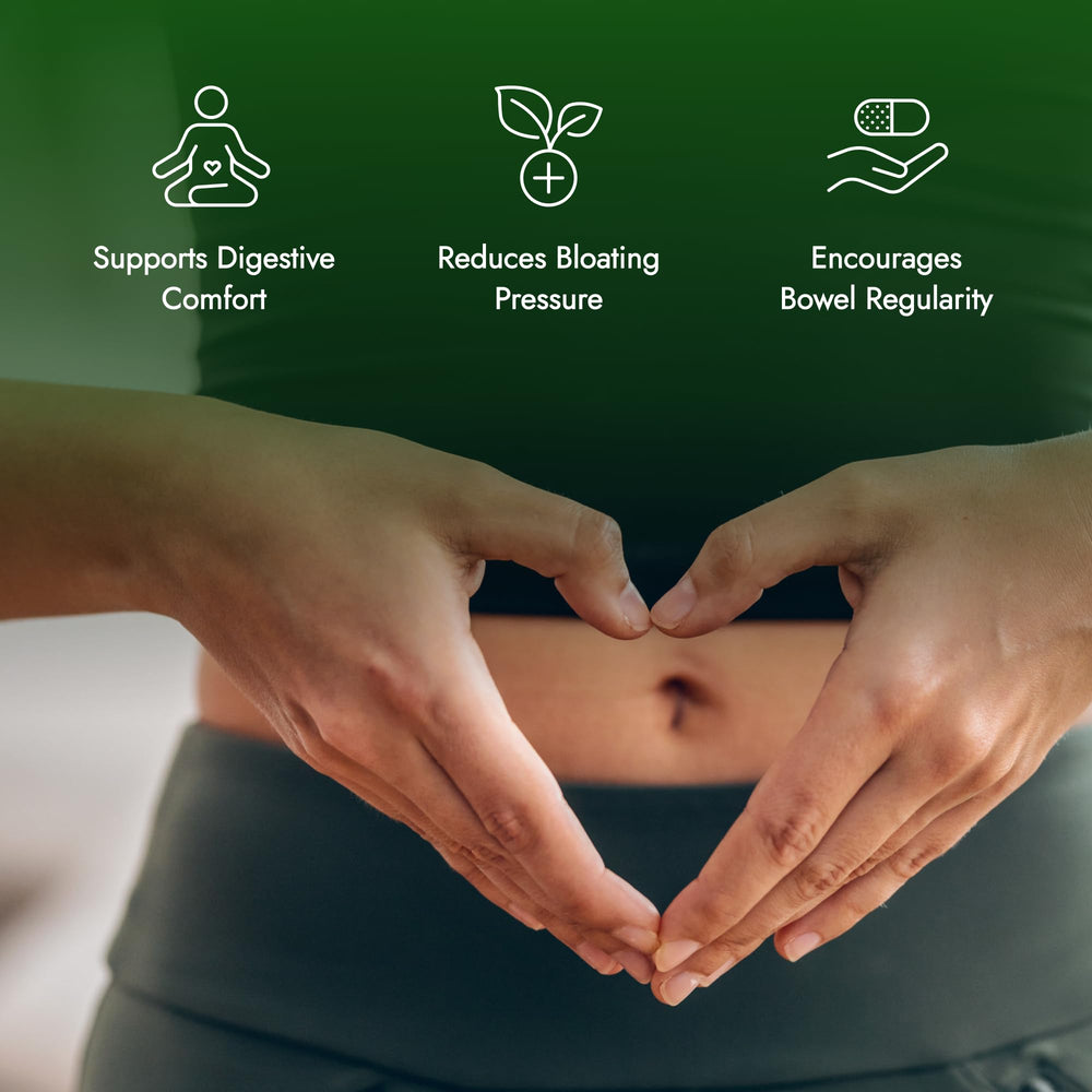 IBS Clear bottle label shows Aloe Vera and fennel oil for gentle digestive support