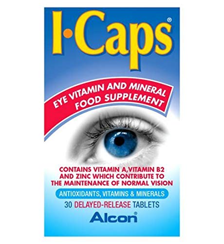 ICaps Extra Lutein tablets bottle supports daily eye comfort during screen time.