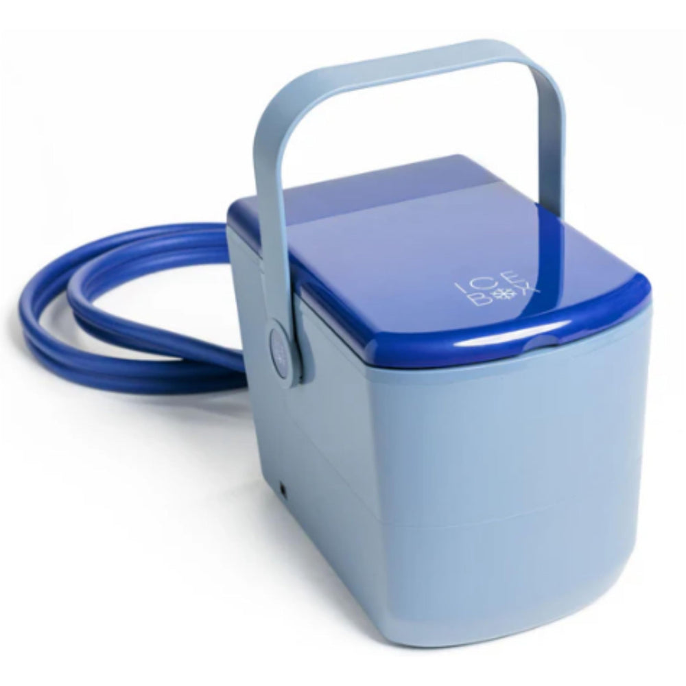 Ice Box Cold Therapy Device front view demonstrates targeted cooling for post-surgery swelling relief