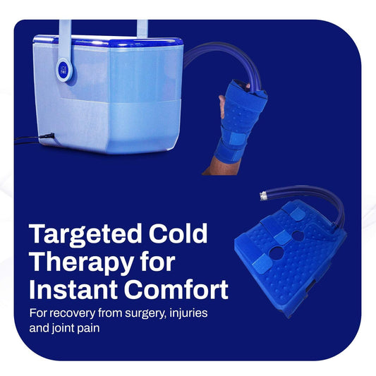 Ice Box cold therapy machine insulated walls help maintain low temps.