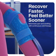 Ice Box whisper-quiet motor enables undisturbed therapy sessions.