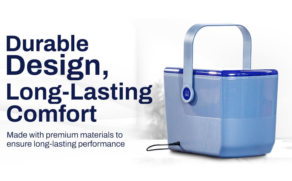Ice Box six-month warranty banner communicates peace of mind.