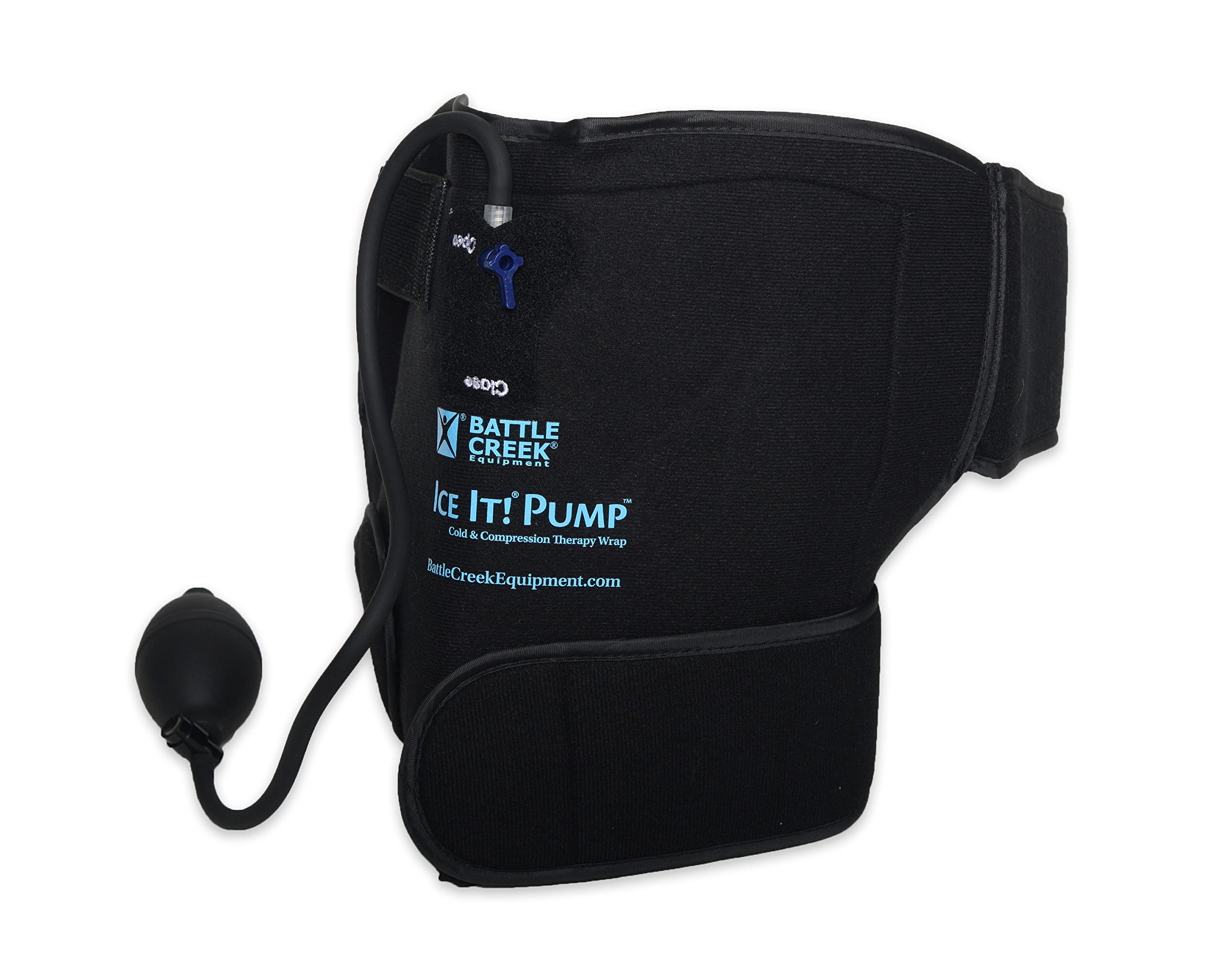 Ice It! hip wrap contours for a comfortable, focused treatment.