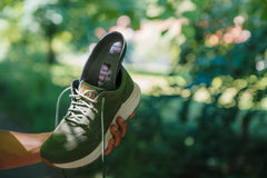 Icebug Slim Insole double-arc heel cradle shows heel pressure relief