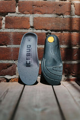 Icebug Slim Insole inside a shoe demonstrates compatibility with removable insoles.