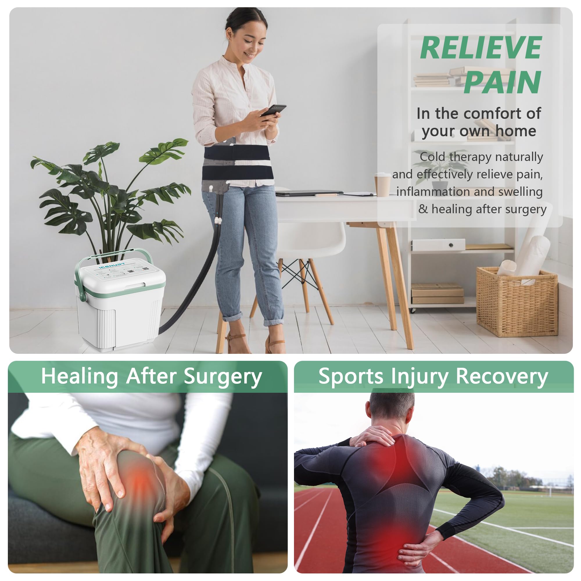 ICENURT hip therapy pad providing secure, comfortable hip coverage.