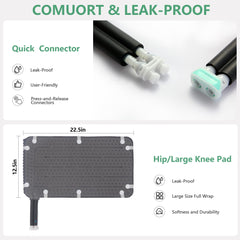 ICENURT portable cryotherapy system ready for at-home or on-the-go use.