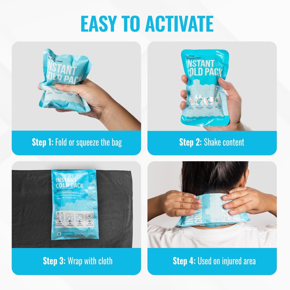 ICEWRAPS compact travel ice pack ready for pockets and bags