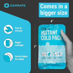 ICEWRAPS disposable first aid ice pack for single-use cooling