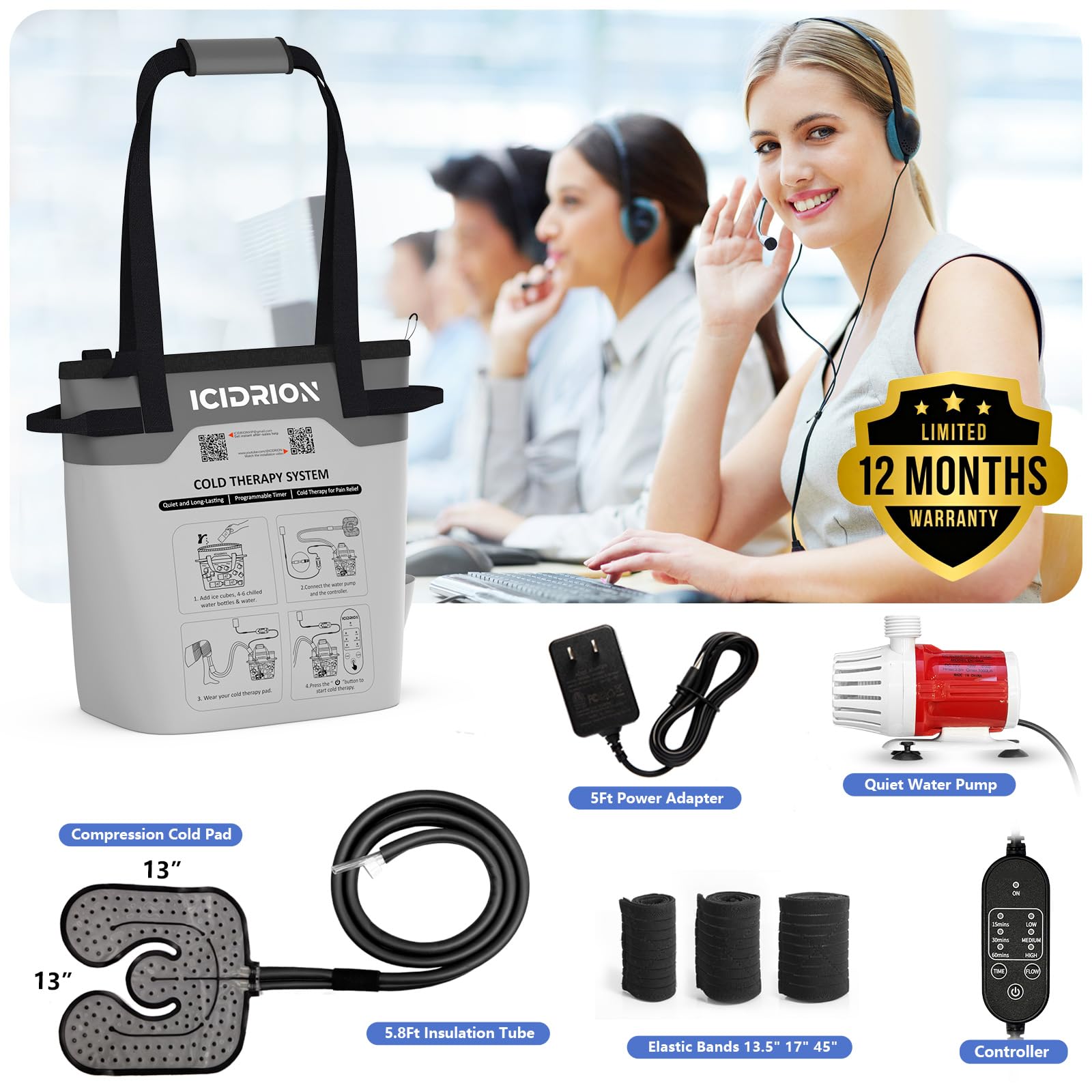 ICIDRION collapsible insulated cooler enables portable recovery anywhere