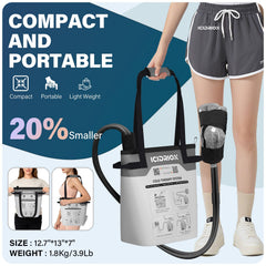 ICIDRION portable recovery setup suitable for bed, home, or office use.