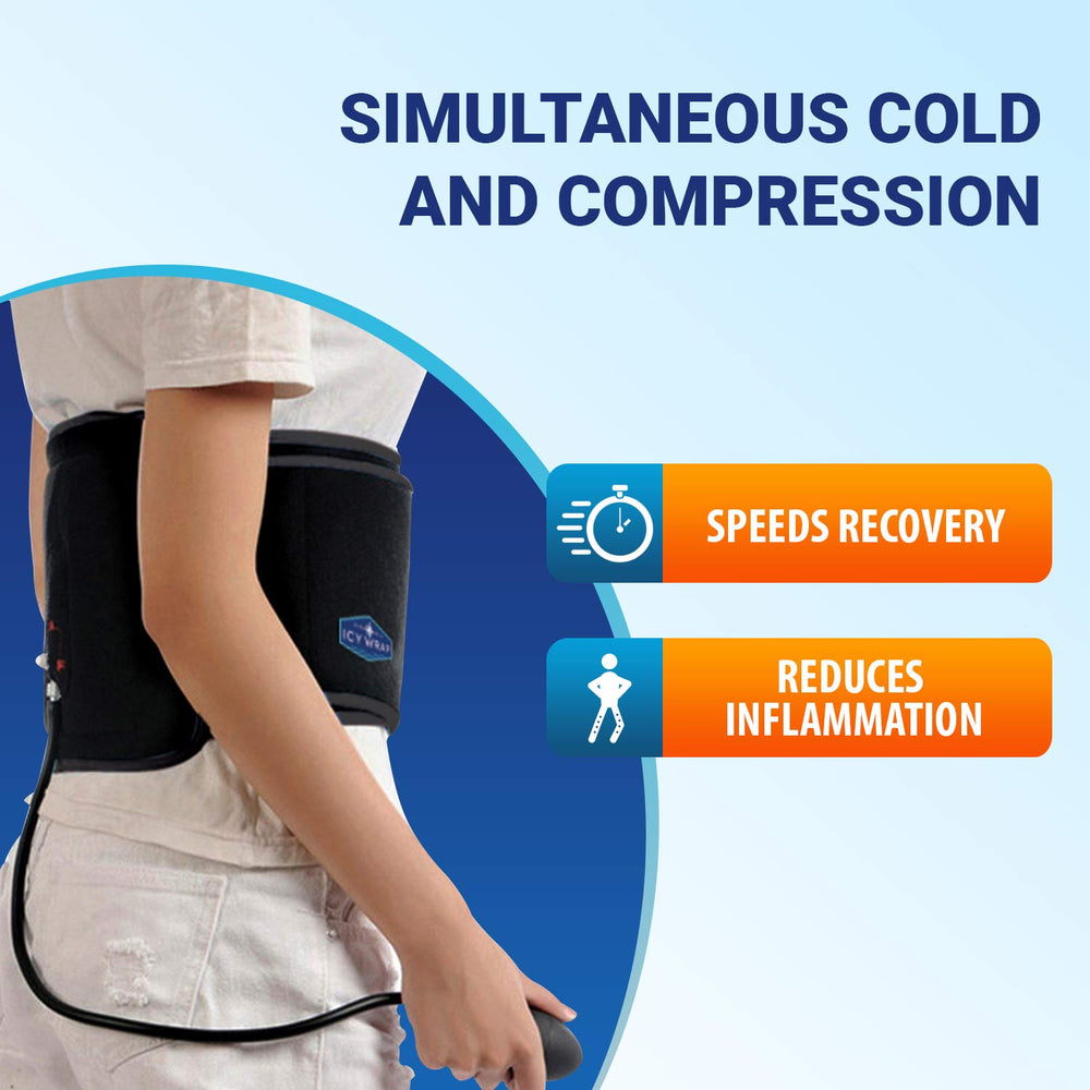 Icy Wrap manual pump enables adjustable compression for comfort