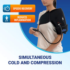 Icy Wrap universal-fit fully covering design ensures secure shoulder coverage.