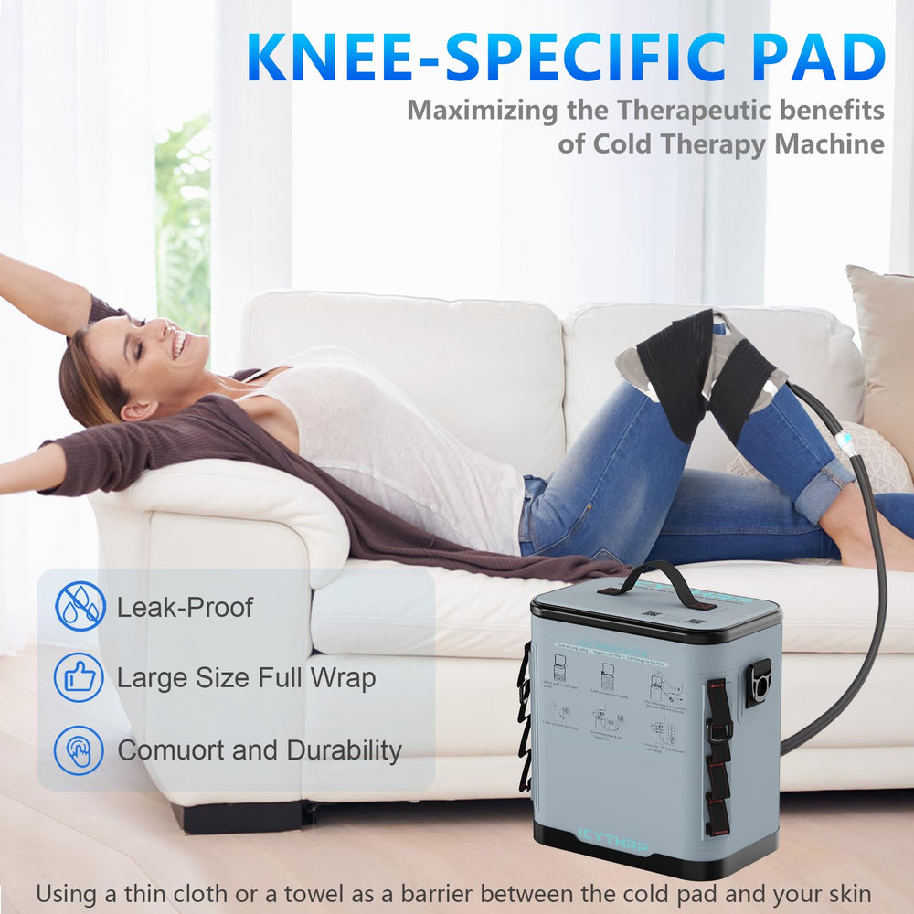 ICYTHRP 12-quart capacity supports extended cold therapy sessions.