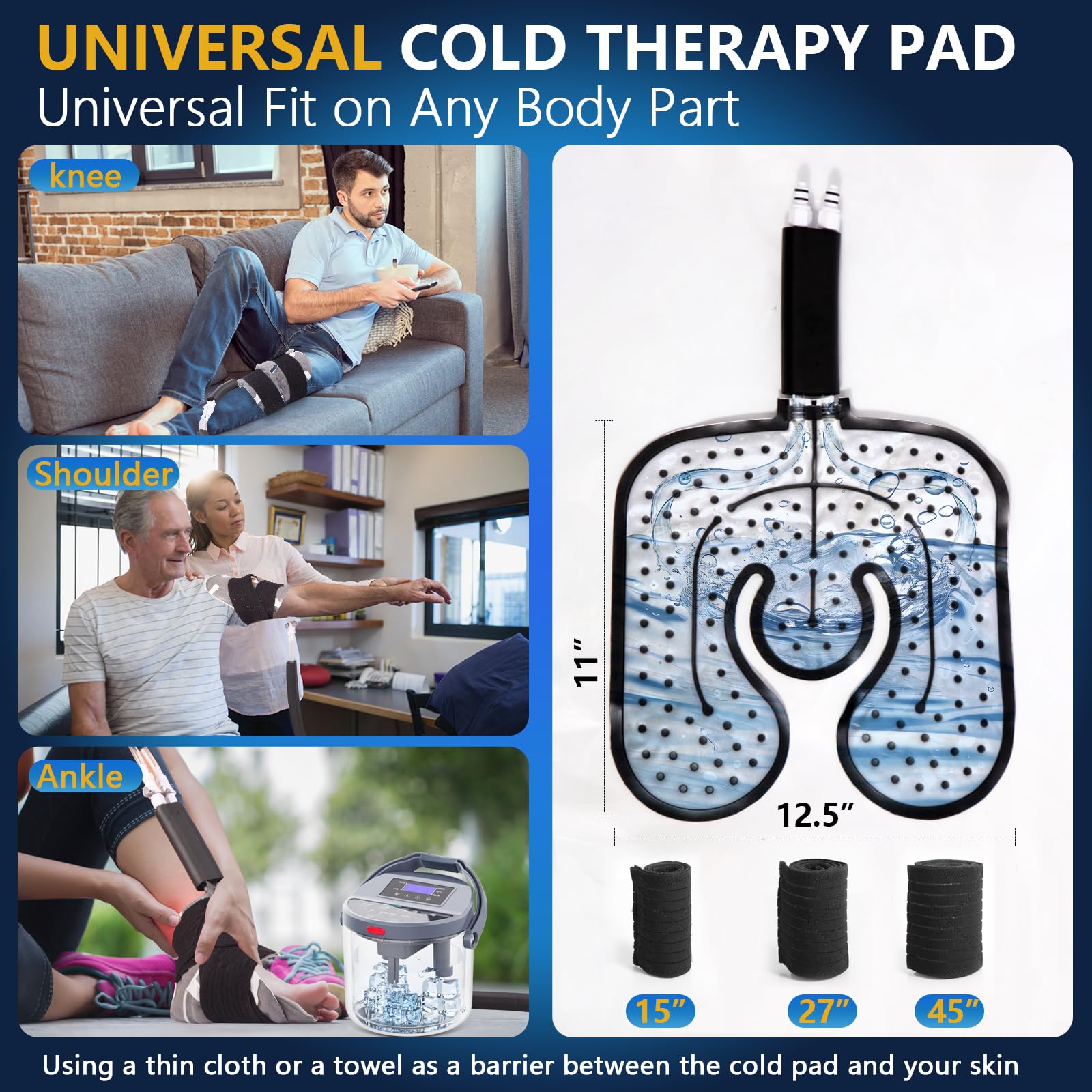 ICYTHRP leak-proof tubing assembly to prevent spills.