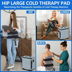ICYTHRP portable 12-quart insulated bucket ready for long cold therapy sessions.