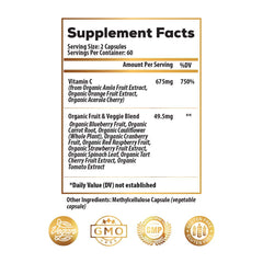 Ideal Infusion acerola berries blend image highlights natural whole-food vitamin C.