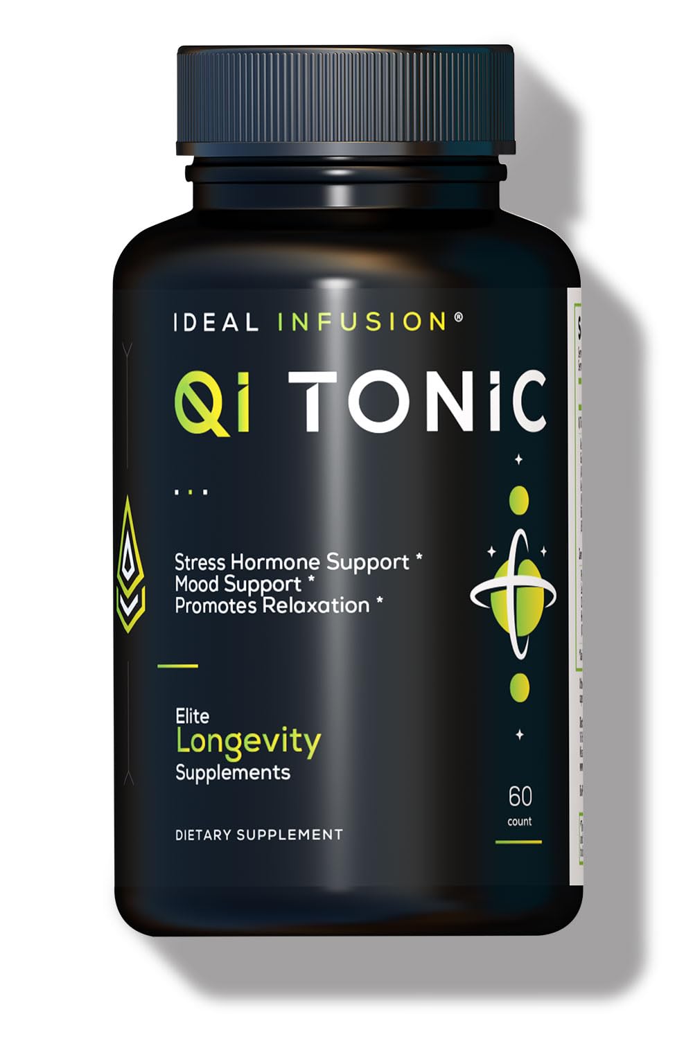 Ideal Infusion cortisol blocker bottle demonstrates relaxation-friendly packaging for daily stress.