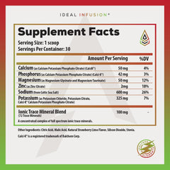 Ideal Infusion Electro Limeberry flavor dissolving in water for hydration flavor.