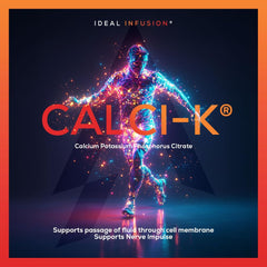Ideal Infusion ionic minerals closeup featuring over 72 trace minerals for better nerve signaling.