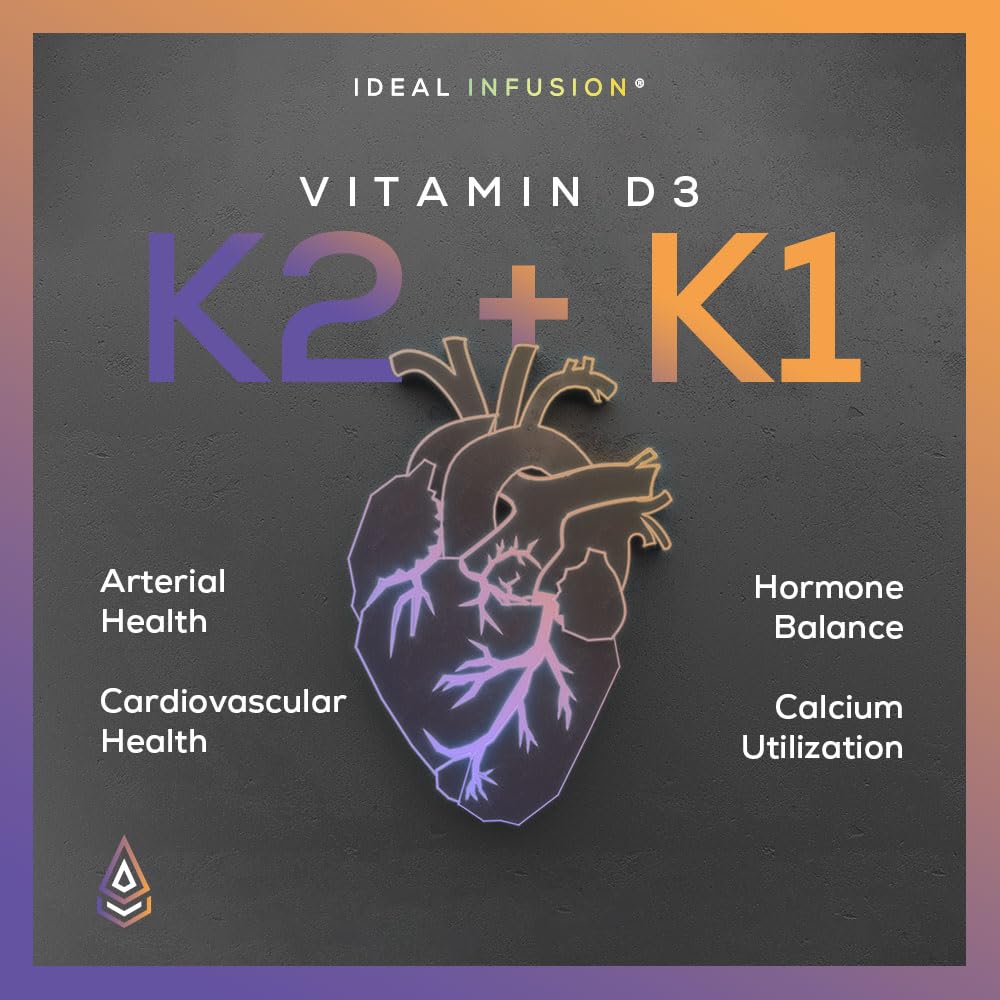 Ideal Infusion label close-up highlighting D3 from lichen and K2 MK-7