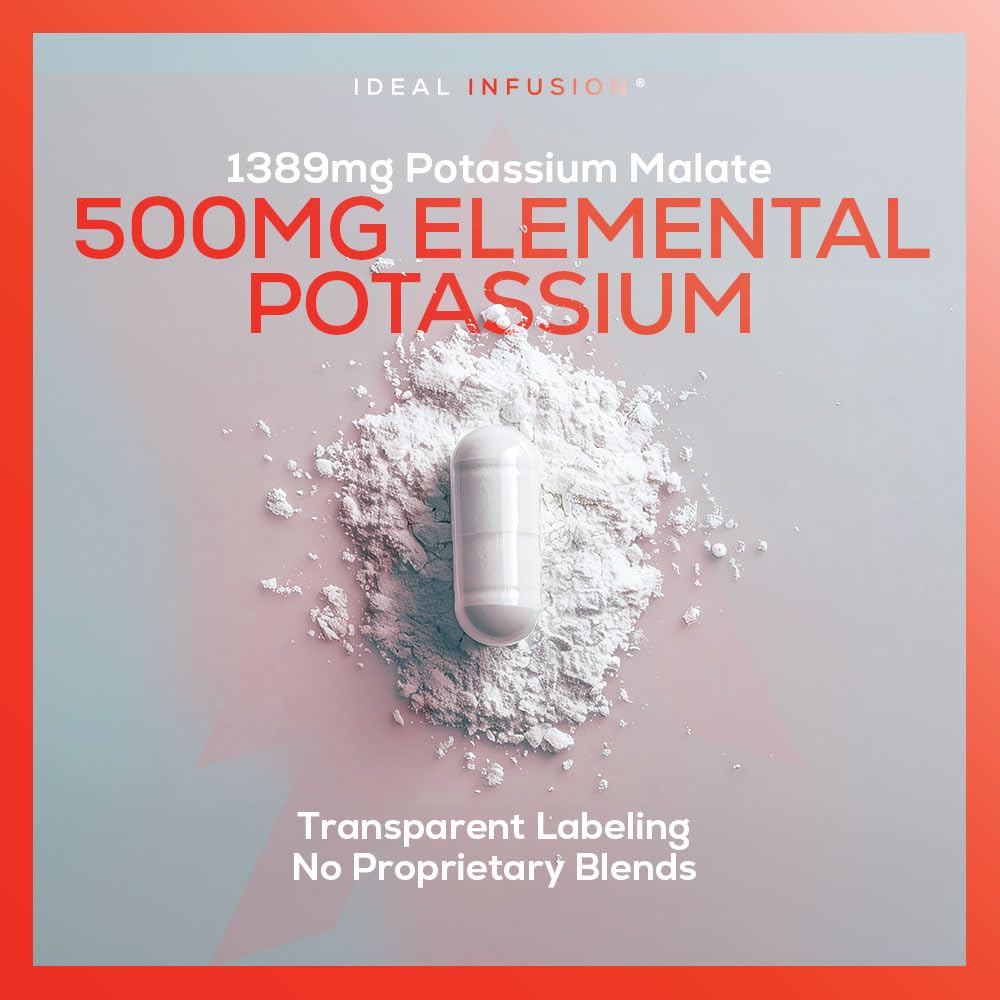 Ideal Infusion Potassium Malate pour showing easy daily dosage.