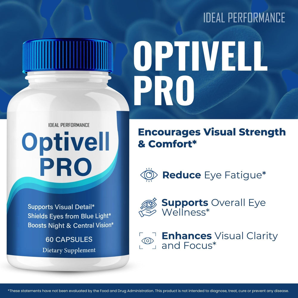 IDEAL PERFORMANCE Advanced Formula Optivell showcased in a clean product shot.