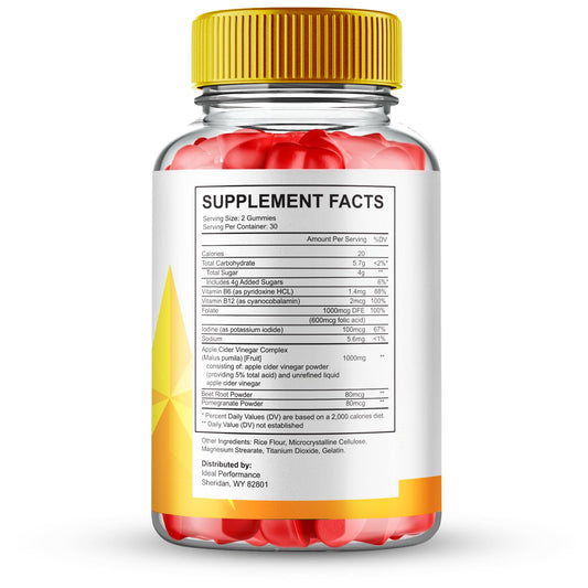 IDEAL PERFORMANCE All Star Keto ACV Gummies front pack highlights maximum strength formula.