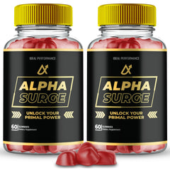 IDEAL PERFORMANCE Alpha Surge bottle front view for daily wellness support.