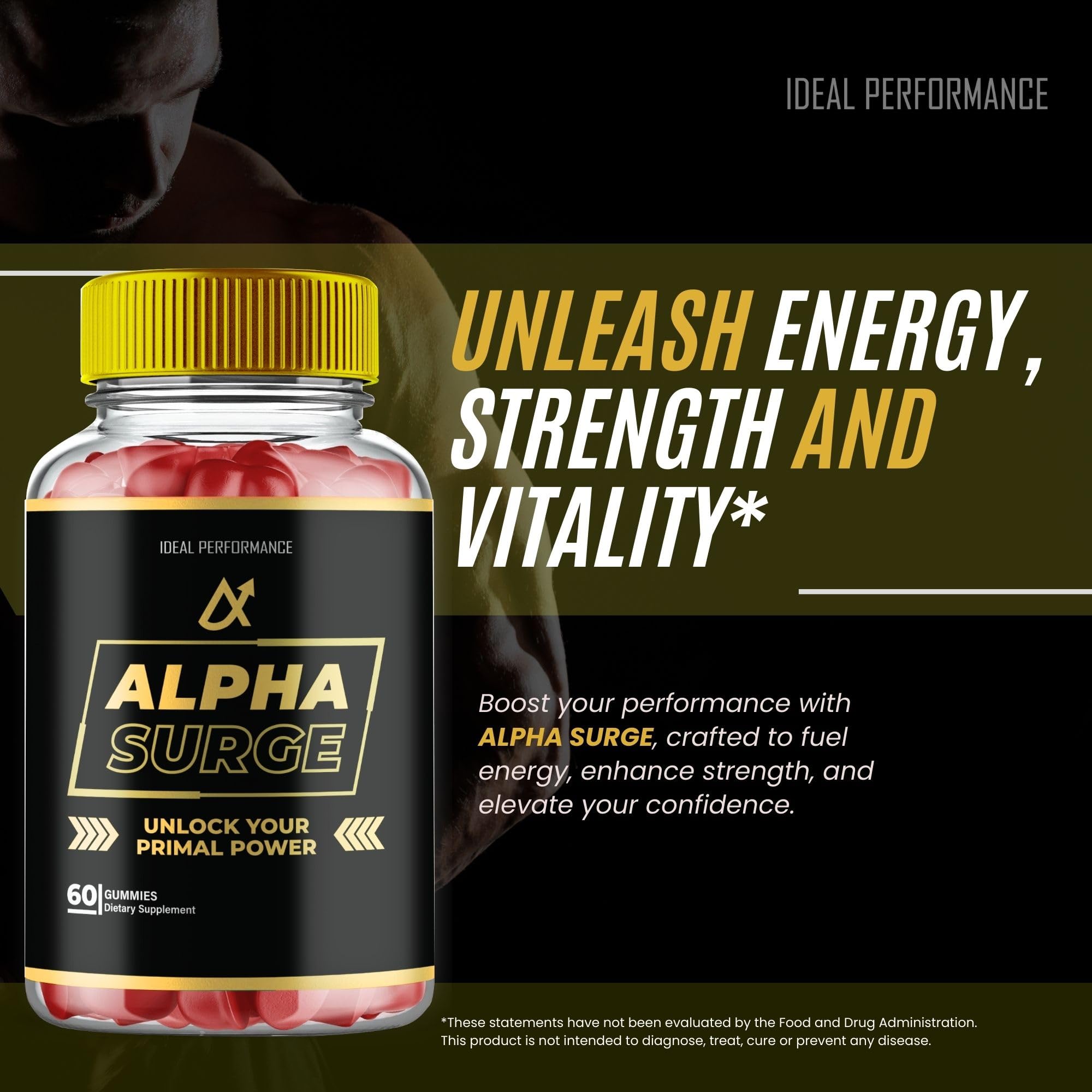 IDEAL PERFORMANCE Alpha Surge 3-pack packaging for convenient multi-bottle supply