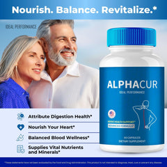 IDEAL PERFORMANCE AlphaCur bottle pour, easy dosing for consistent daily intake.