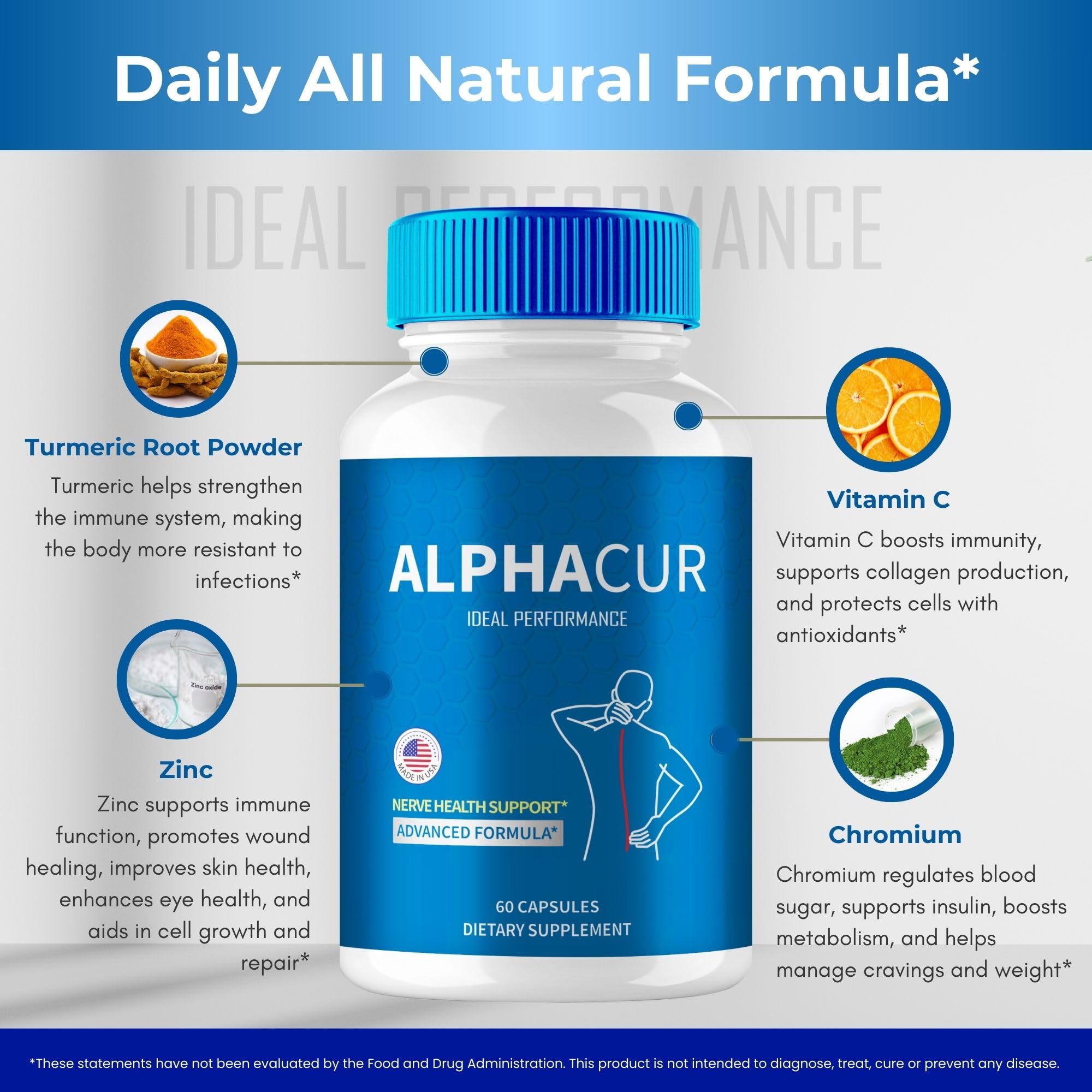Hands holding AlphaCur bottle during a calm self-care moment