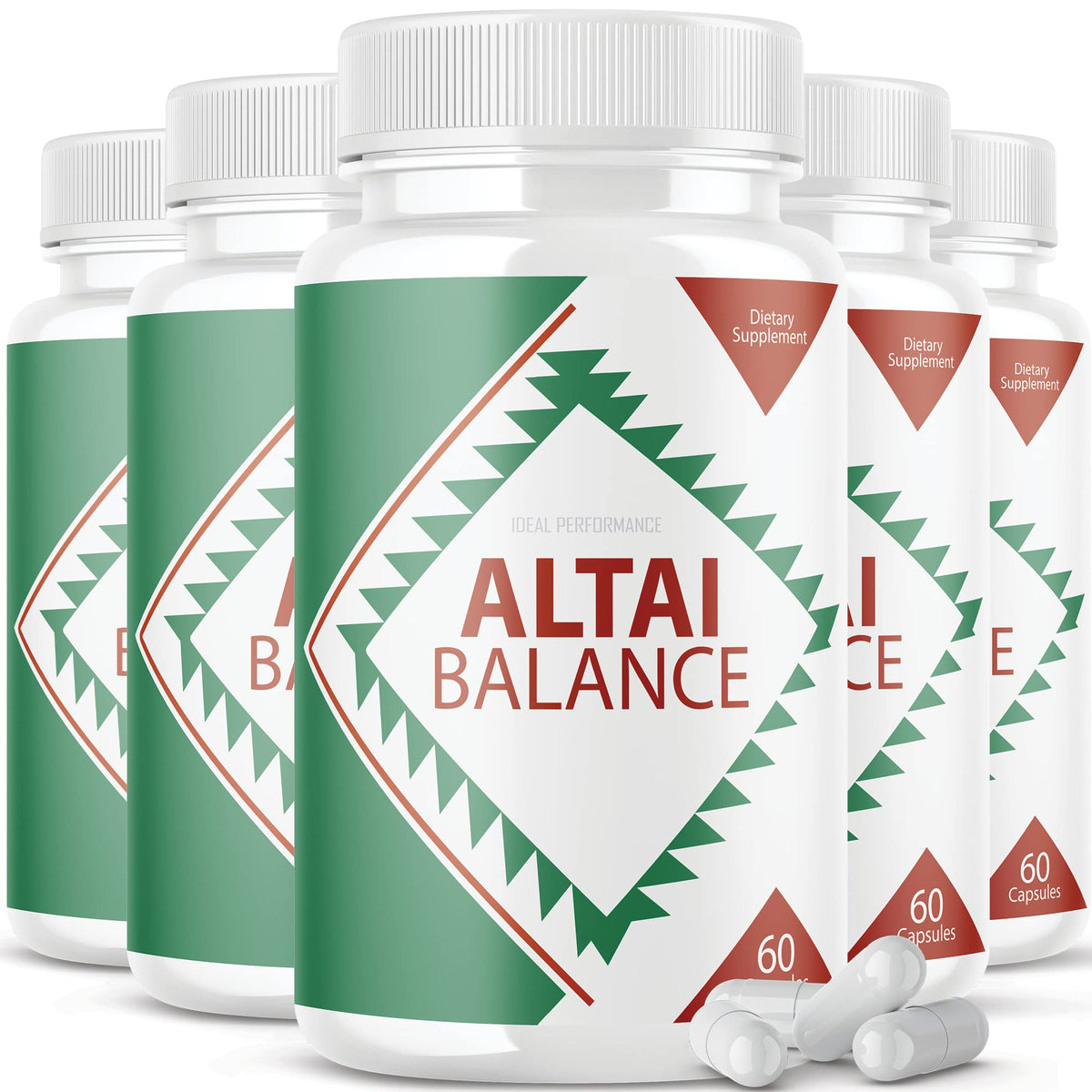 IDEAL PERFORMANCE Altai Balance pills closeup for daily routine.