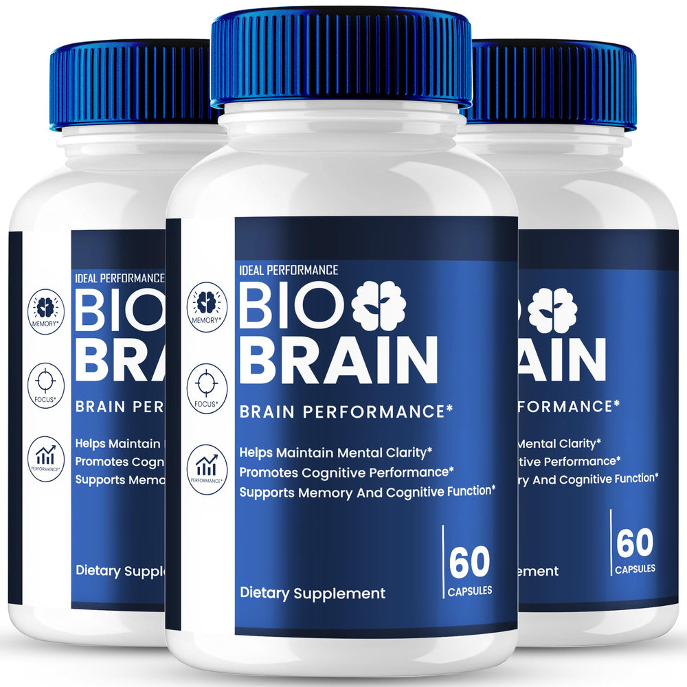 IDEAL PERFORMANCE Bio Brain capsules bottle for daily brain support