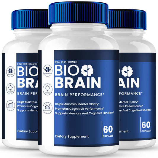 IDEAL PERFORMANCE Bio Brain capsules bottle for daily brain support