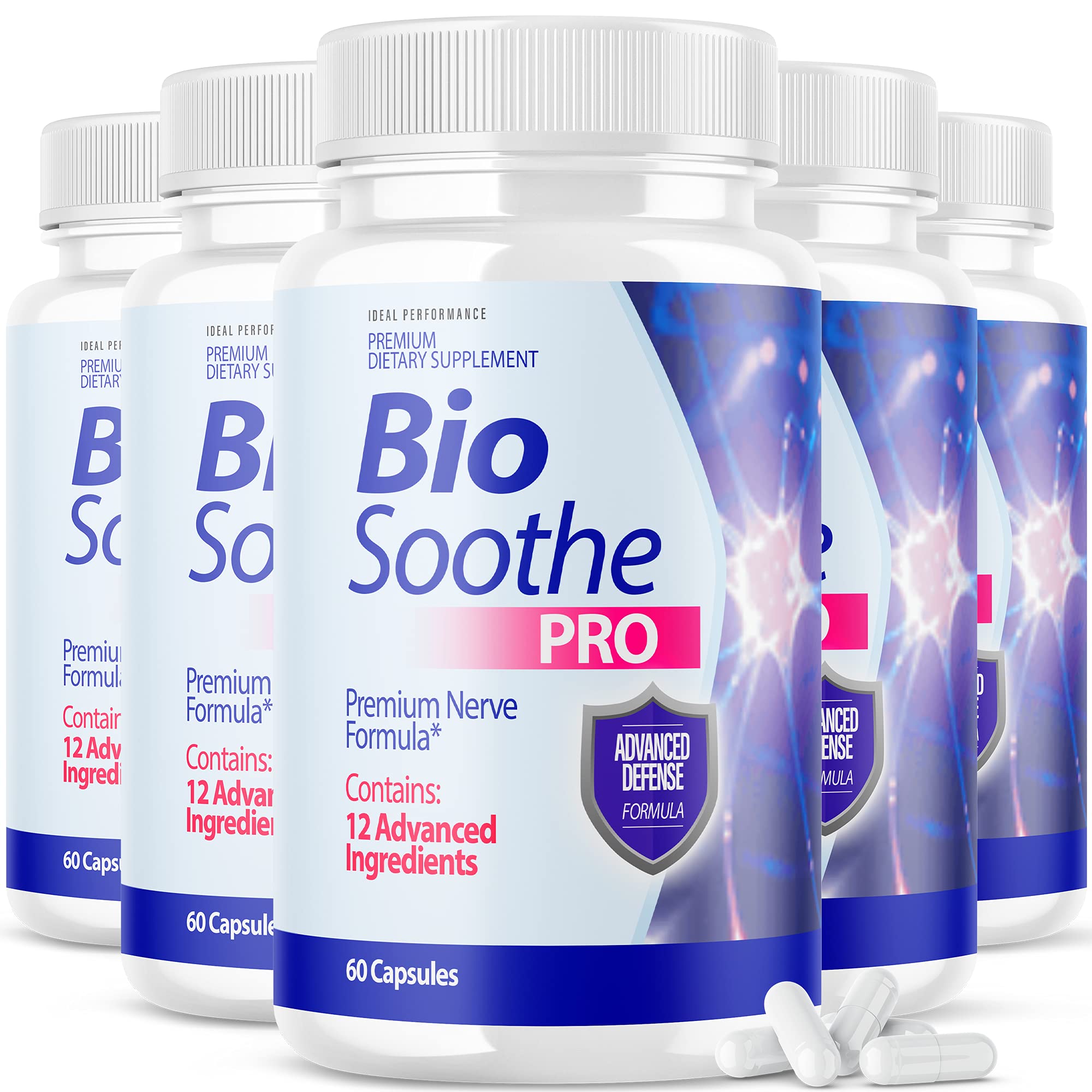 IDEAL PERFORMANCE Bio Soothe Pro capsule bottle supports nerve comfort and daily pain management