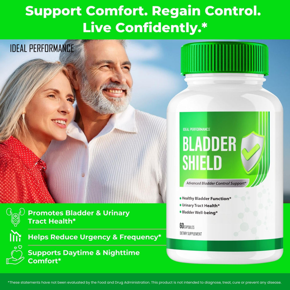IDEAL PERFORMANCE Bladder Shield packaging open reveals capsules ready for use