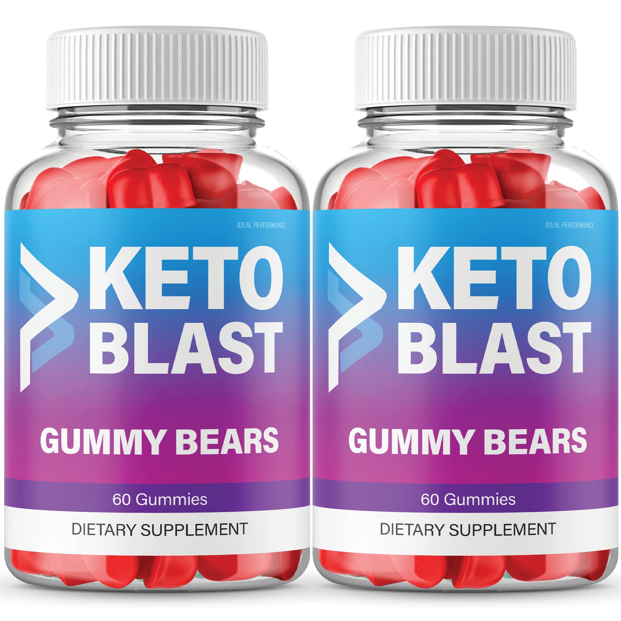 IDEAL PERFORMANCE Blast Keto ACV Gummies bottle highlighting convenient, tasty on-the-go support