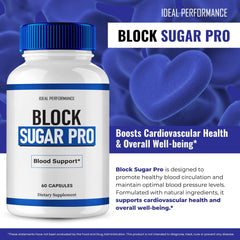 IDEAL PERFORMANCE Block Sugar Pro label close-up highlighting natural formula