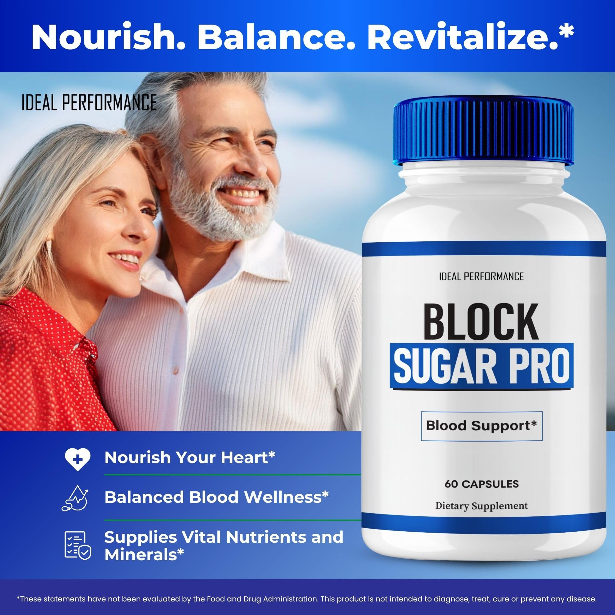 IDEAL PERFORMANCE Block Sugar Pro packaging emphasizes trusted brand and value