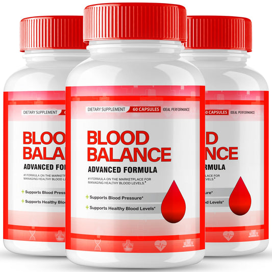 IDEAL PERFORMANCE Blood Balance bottle front view, extra strength formula for daily wellness