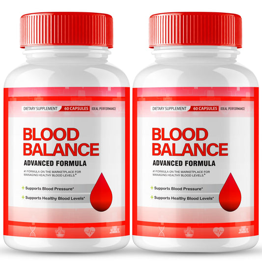 Ideal Performance BloodBalance capsules in bottle close-up, suggesting extra-strength support for daily vitality.