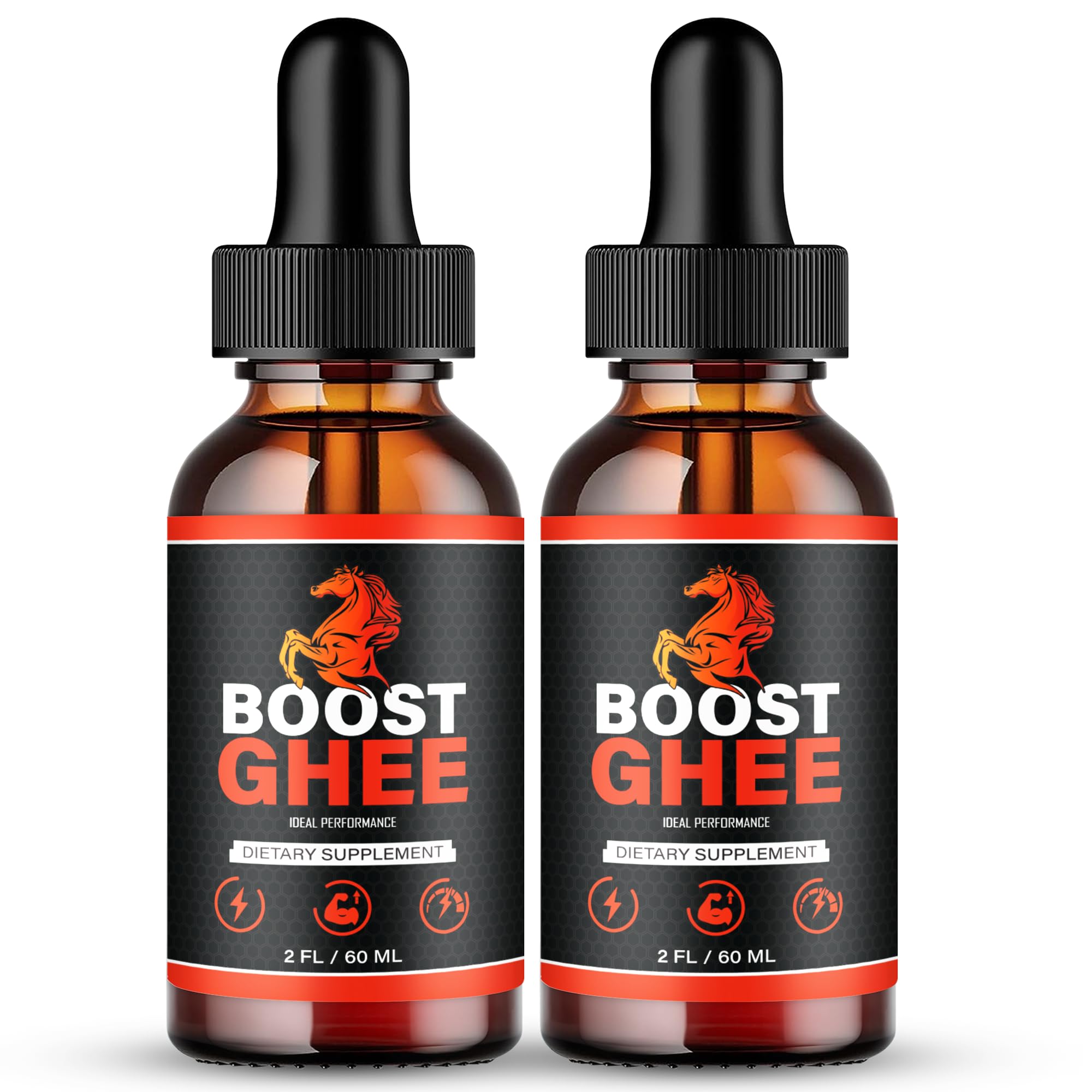 Boost Ghee Drops bottle on a clean surface signals easy daily energy.