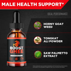 IDEAL PERFORMANCE Boost Ghee Drops workout ritual emphasizes sustained energy between sets.