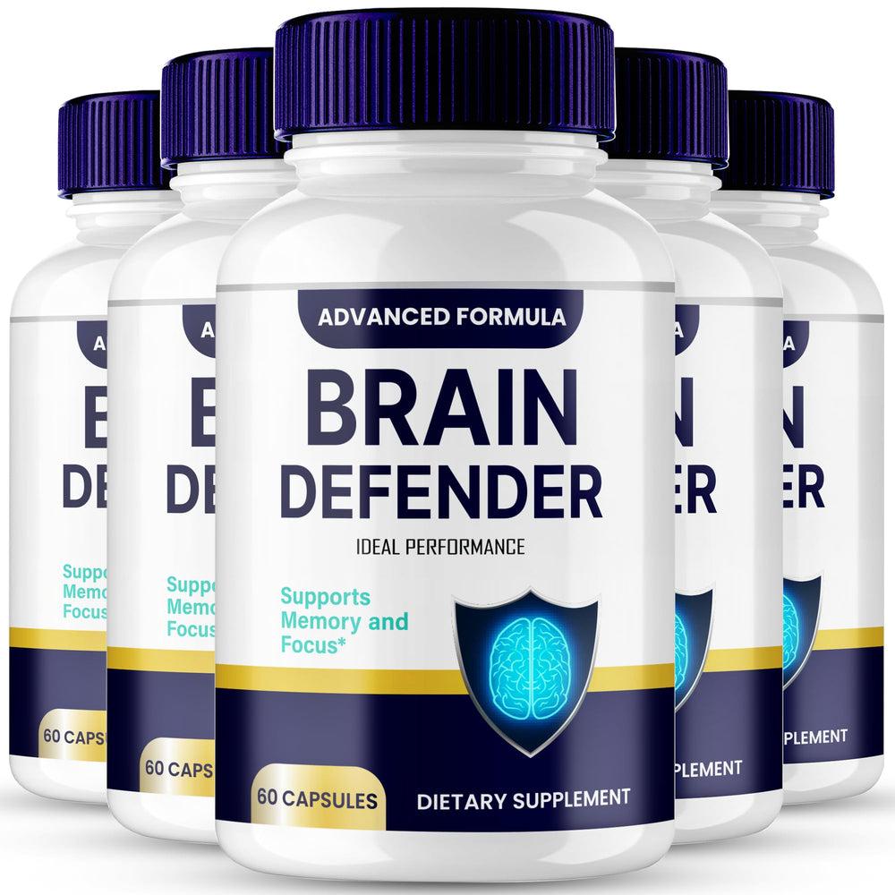 IDEAL PERFORMANCE Brain Defender bottle with capsules for daily focus support.