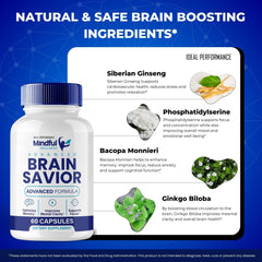 IDEAL PERFORMANCE Brain Savior desk study scene illustrating cognitive support during work