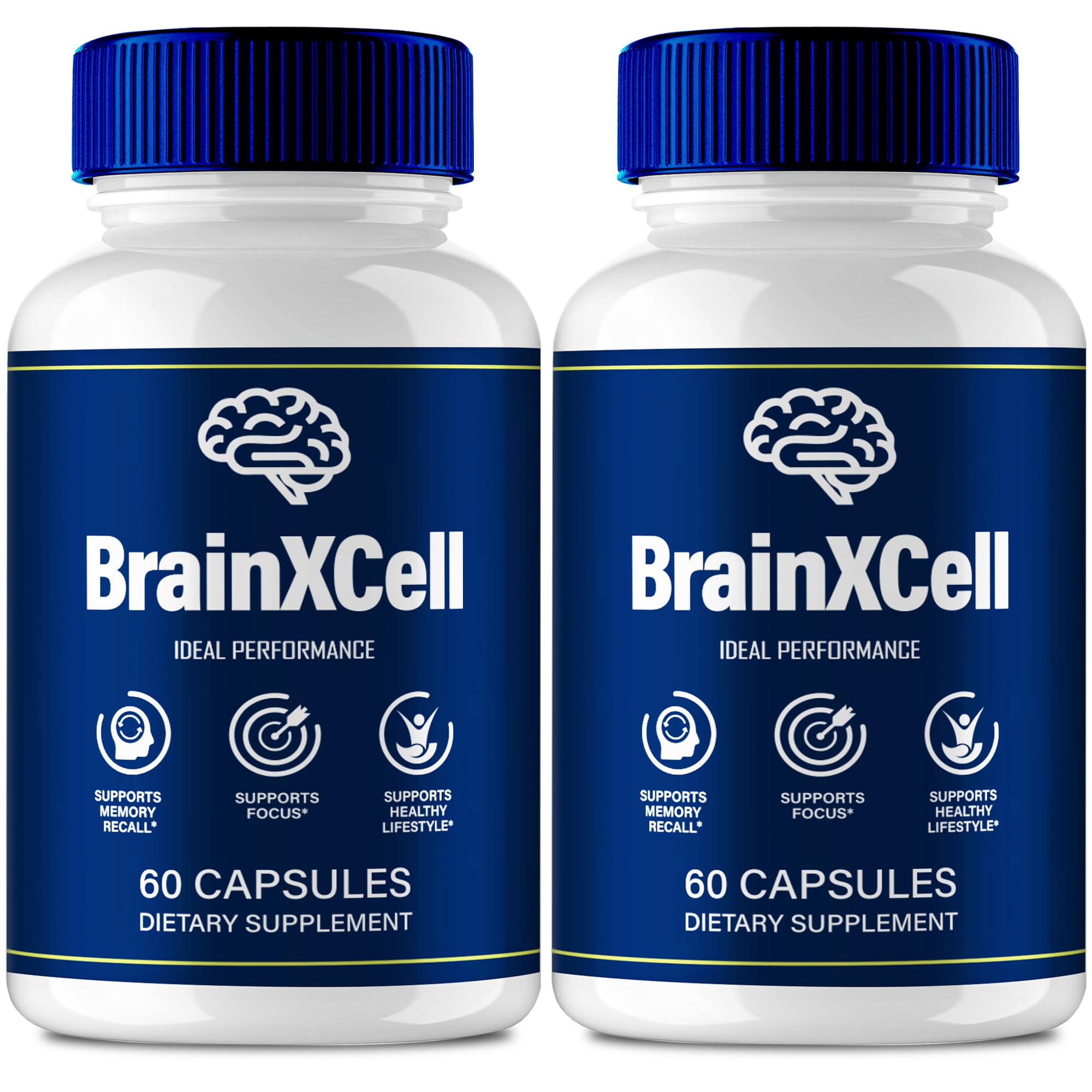 IDEAL PERFORMANCE Brainxcell bottle front view for enhanced focus potential