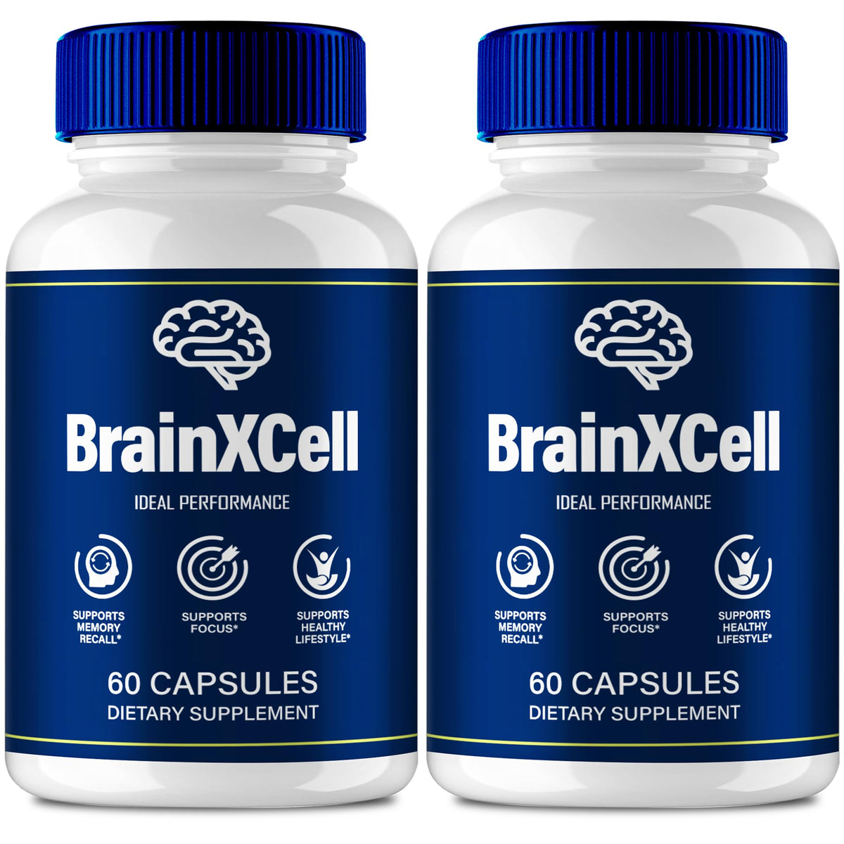 IDEAL PERFORMANCE Brainxcell bottle front view for enhanced focus potential